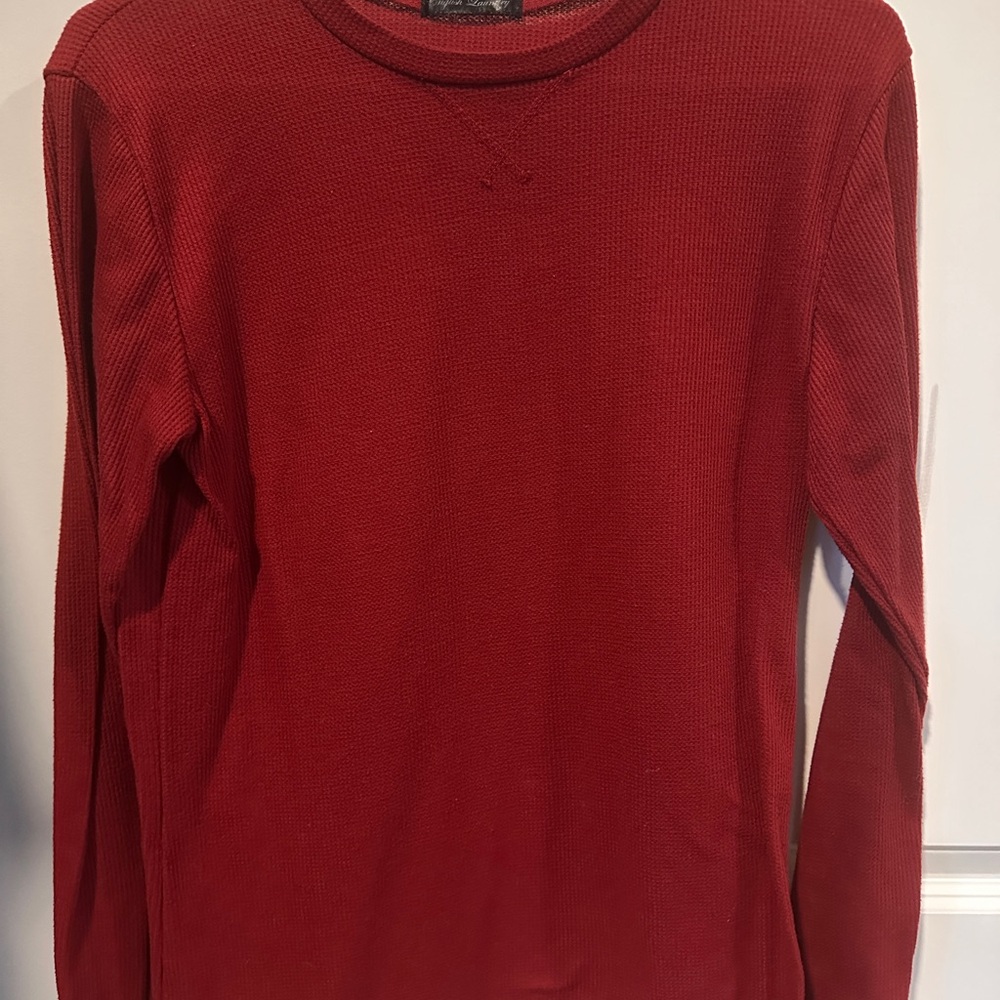 Men's Red Long Sleeve Shirt